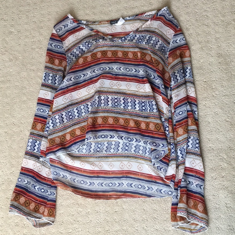 Aztec long sleeve shirt